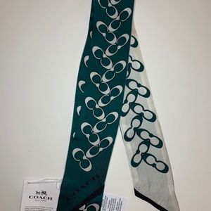 NWT Coach Signature C 100% Silk Twilly